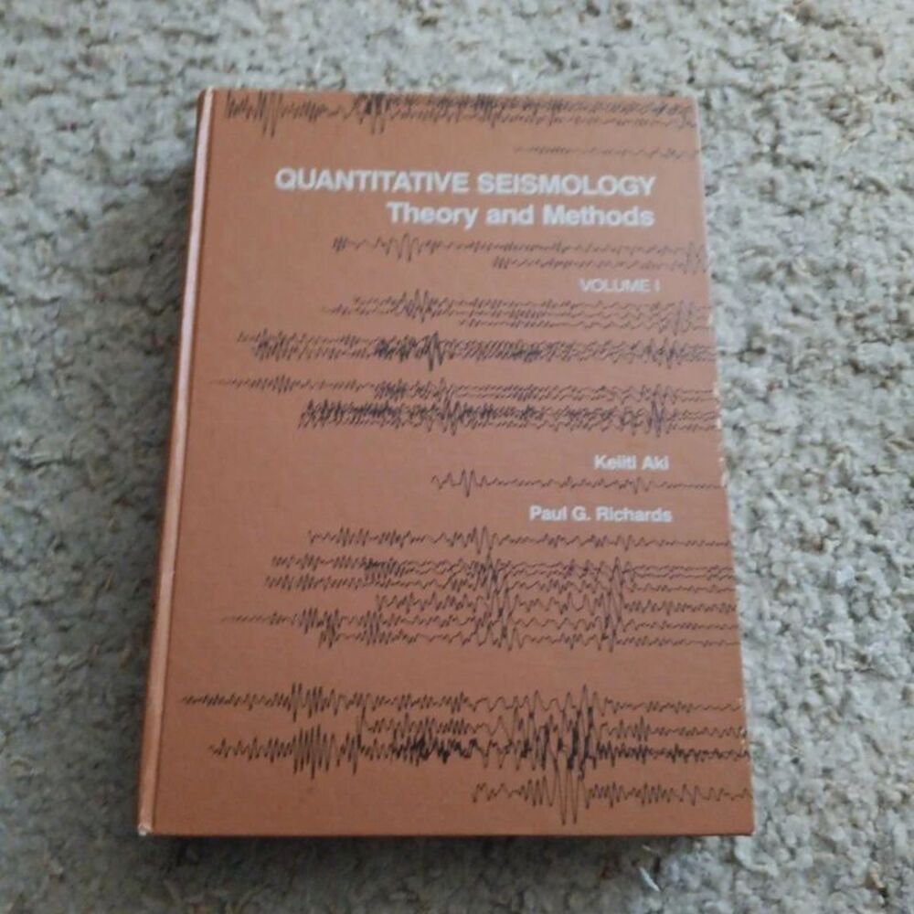 vintage quantitative seismology theory and methods volume 1 by keitti aki and pa